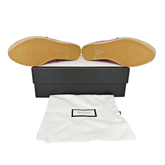 Women's Gucci Leather -Trimmed Vintage Logo Print - Picture 6 of 11